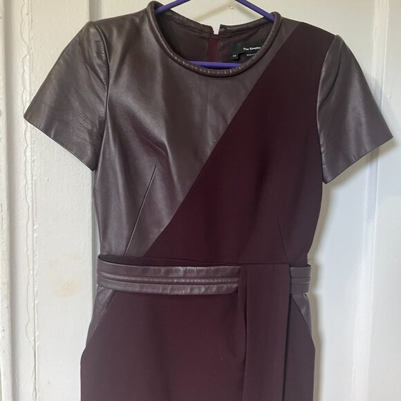 The Kooples Women's Burgundy and Brown Dress - Picture 10 of 10
